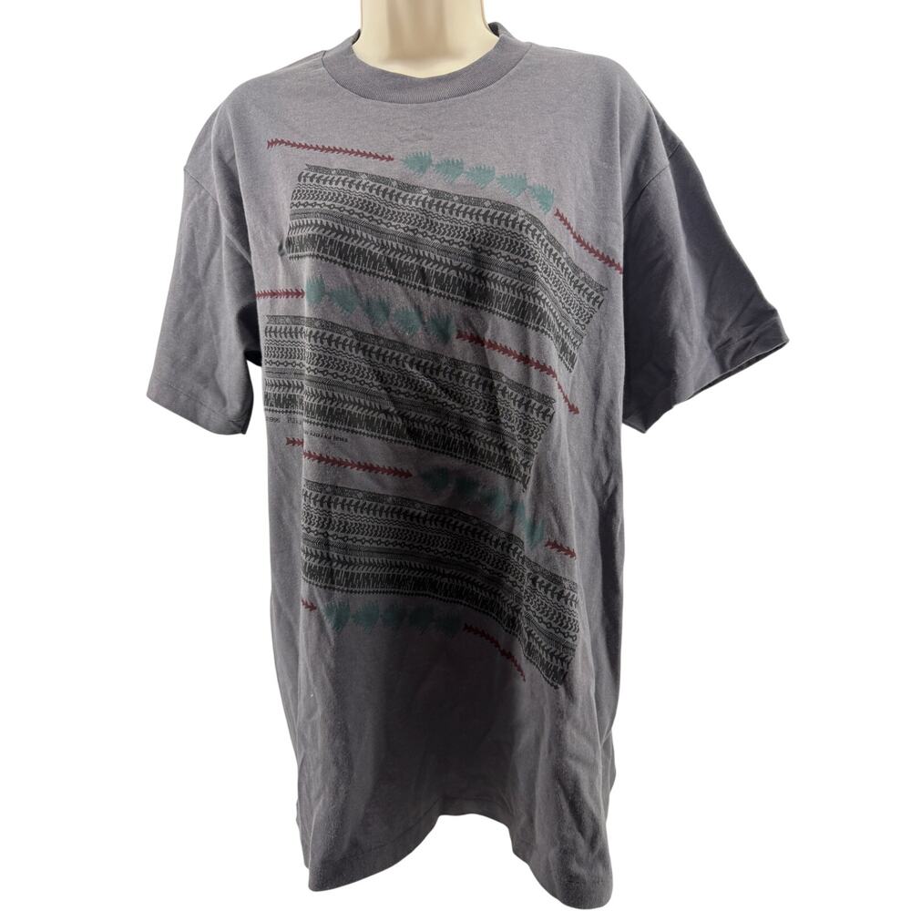 Vintage New Zealand Short Sleeve Graphic Crew Neck Shirt Adult Large